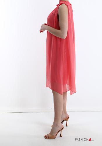 Ärmelloses Kleid aus Seide mit Schleife - ph 3