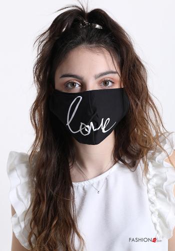 Masque en Coton Imprimé écrit - ph 1