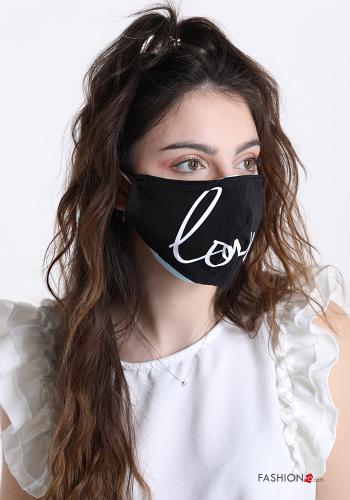 Masque en Coton Imprimé écrit - ph 2
