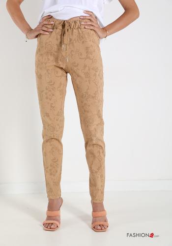 Jacquard-Muster Hose mit kordelzug - ph 1
