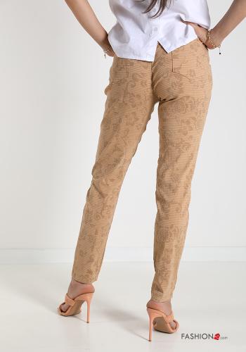 Jacquard-Muster Hose mit kordelzug - ph 2