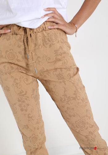 Jacquard-Muster Hose mit kordelzug - ph 4