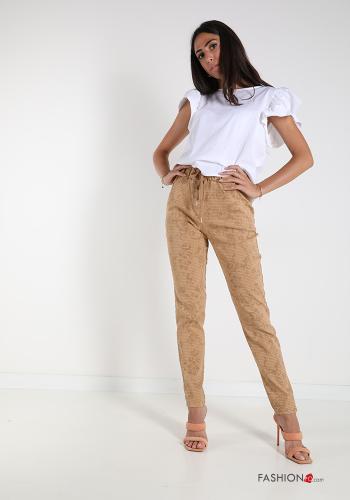 Jacquard-Muster Hose mit kordelzug - ph 5