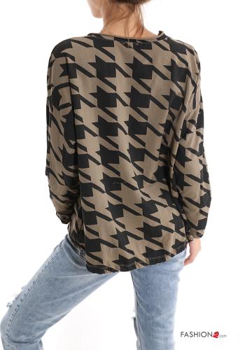 Houndstooth Long sleeved top - ph 2