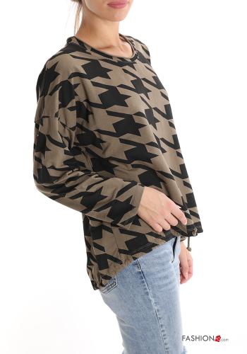Houndstooth Long sleeved top - ph 3