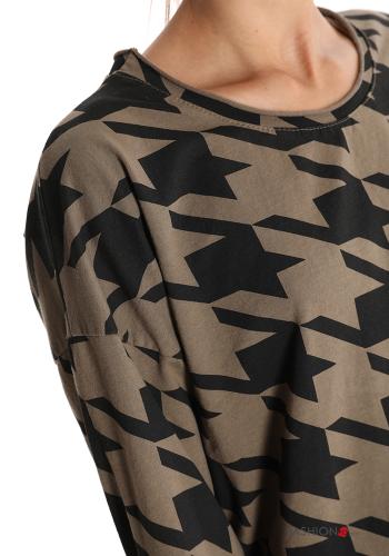 Houndstooth Long sleeved top - ph 4