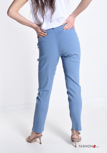Geometrisches Muster Chino mit Taschen - ph 2