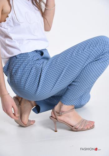 Geometrisches Muster Chino mit Taschen - ph 3