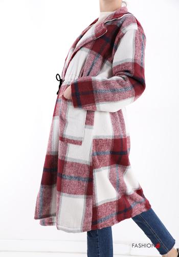 Tartan Coat with pockets with bow - ph 3
