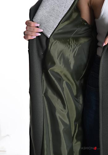 Manteau en Coton croisé avec ceinture avec doublure - ph 5