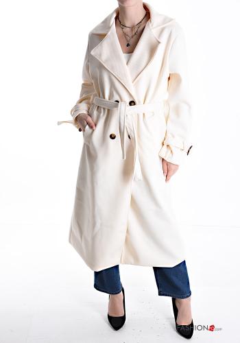Coat with buttons with lining with pockets - ph 1