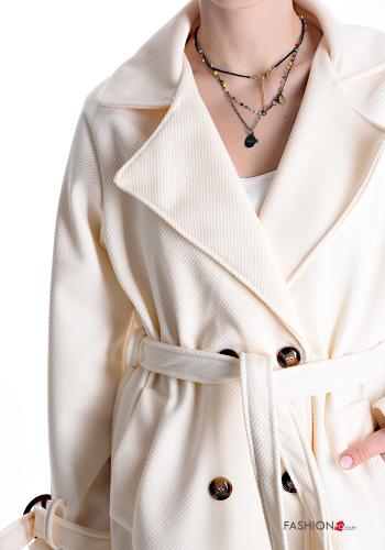 Coat with buttons with lining with pockets - ph 4