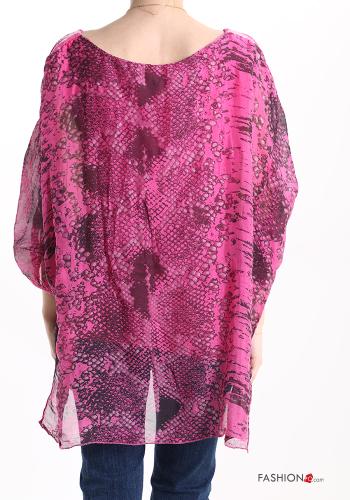 Python Muster Bluse aus Seide - ph 2