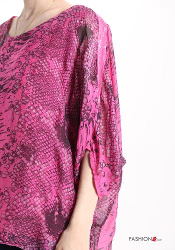 Python Muster Bluse aus Seide - ph 4