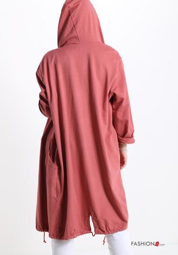Spolverino in Cotone con cappuccio con coulisse - ph 2