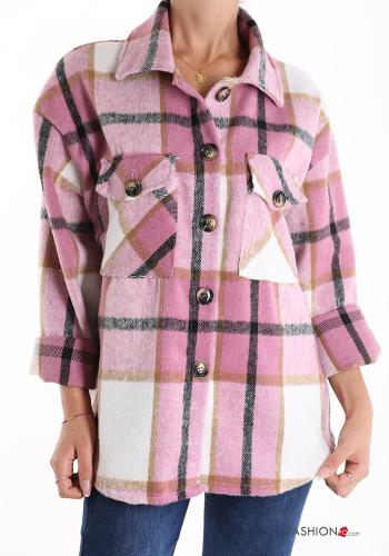 Tartan-Muster Hemd mit Taschen - ph 1