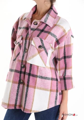 Tartan-Muster Hemd mit Taschen - ph 3