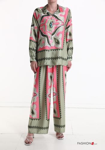 Conjunto wide leg Diseño impreso con elástico - ph 1