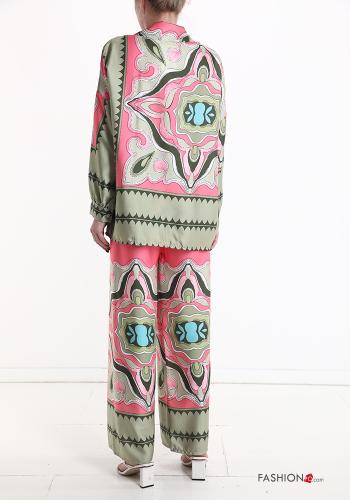 Conjunto wide leg Diseño impreso con elástico - ph 2