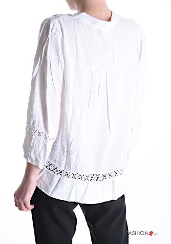 Bluse mit V-Ausschnitt 3/4 ärmel - ph 2