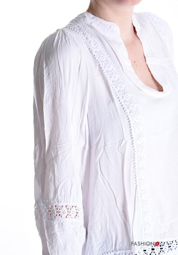 Bluse mit V-Ausschnitt 3/4 ärmel - ph 4