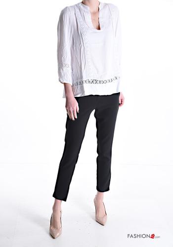 Bluse mit V-Ausschnitt 3/4 ärmel - ph 5