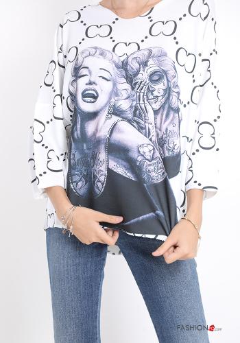 Creative print Long sleeved top - ph 4