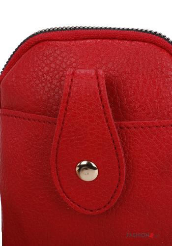 Custodia ecopelle con bottoni con zip - ph 5