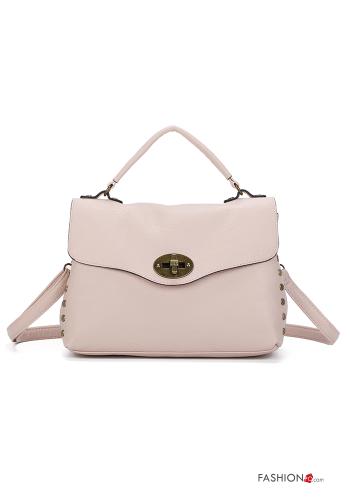 Bolso imitación de cuero con tachuelas con bandolera con cremallera - ph 1