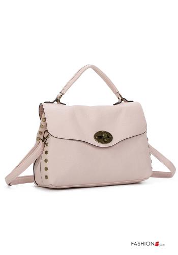 Bolso imitación de cuero con tachuelas con bandolera con cremallera - ph 2