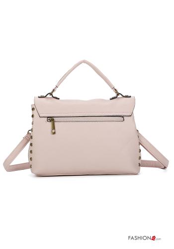 Bolso imitación de cuero con tachuelas con bandolera con cremallera - ph 4