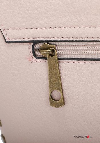 Bolso imitación de cuero con tachuelas con bandolera con cremallera - ph 5