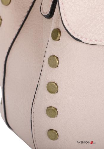 Bolso imitación de cuero con tachuelas con bandolera con cremallera - ph 6