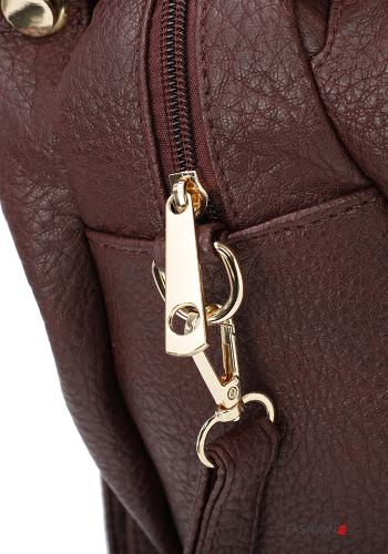 faux leather Shoulder bag with shoulder strap - ph 4