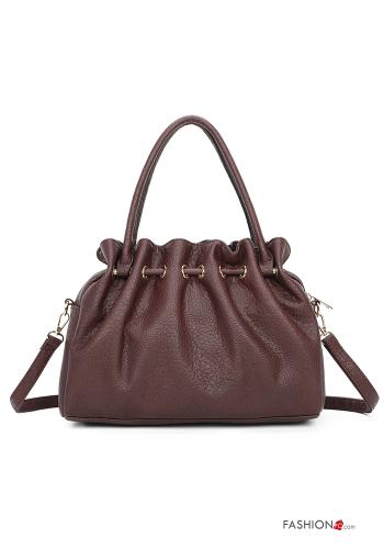 faux leather Shoulder bag with shoulder strap - ph 5