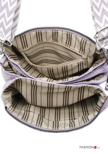 Sac porté épaule faux cuir avec bandoulière avec chaîne avec fermeture éclair - ph 8