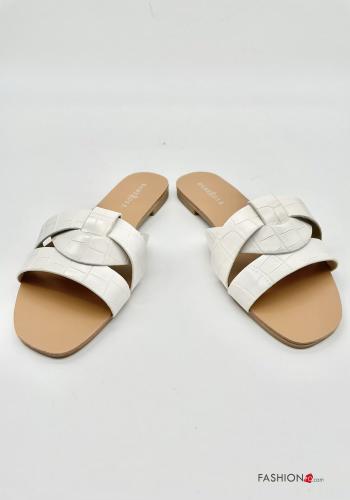 Chaussons  bout ouvert Imprimé animalier - ph 1