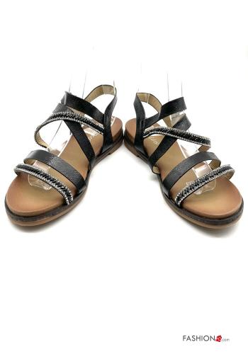 Sandales  réglable avec sangle avec strass - ph 1