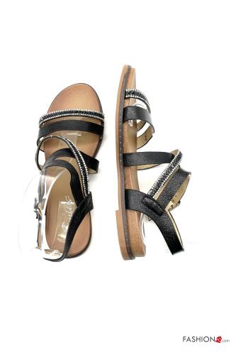 Sandales  réglable avec sangle avec strass - ph 2