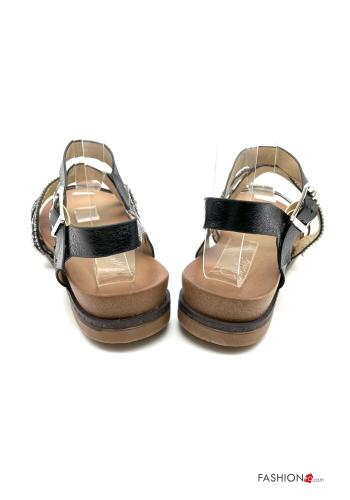Sandales  réglable avec sangle avec strass - ph 4
