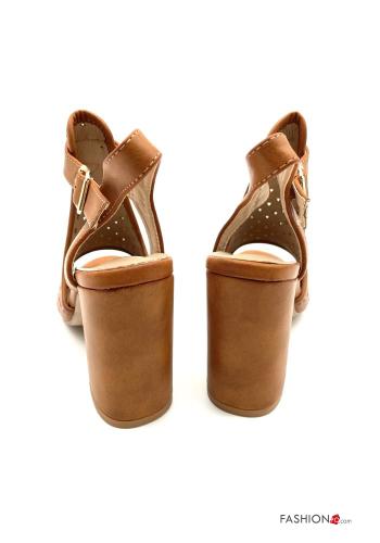 Zapatos de tacón alto  punta abierta con correa regulable - ph 3