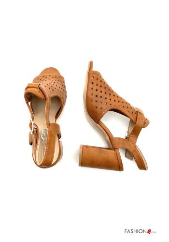 Zapatos de tacón alto  punta abierta con correa regulable - ph 4