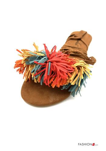 Sandals  with fringes with strap Suede - ph 2