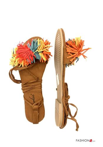 Sandals  with fringes with strap Suede - ph 4