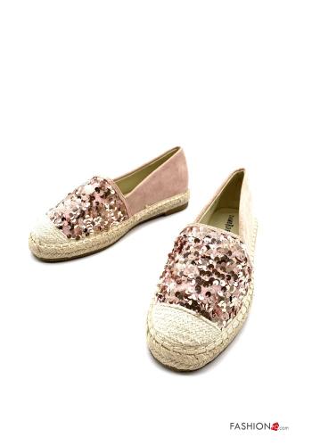 Espadrilles  mit Pailletten Wildleder - ph 1