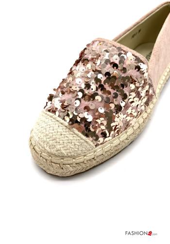 Espadrilles  mit Pailletten Wildleder - ph 2