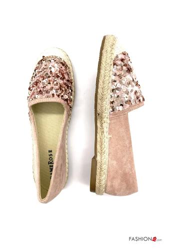 Espadrilles  mit Pailletten Wildleder - ph 4