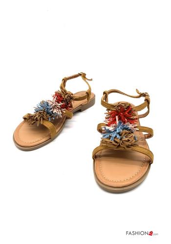 Sandalen  mit Fransen mit Riemen regulierbar - ph 1