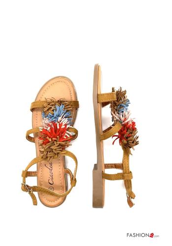 Sandalen  mit Fransen mit Riemen regulierbar - ph 2