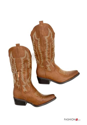 Embroidered Boots with zip - ph 4